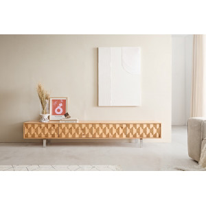 FEVON prémium tölgy TV-szekrény - 220cm bútor