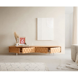 FEVON prémium tölgy TV-szekrény - 220cm