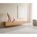 FEVON prémium tölgy fali TV-szekrény - 220cm