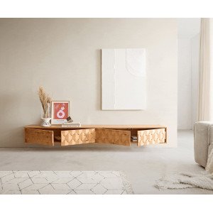FEVON prémium tölgy fali TV-szekrény - 220cm