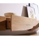 LINESSE prémium tölgy fali TV-szekrény - 220cm