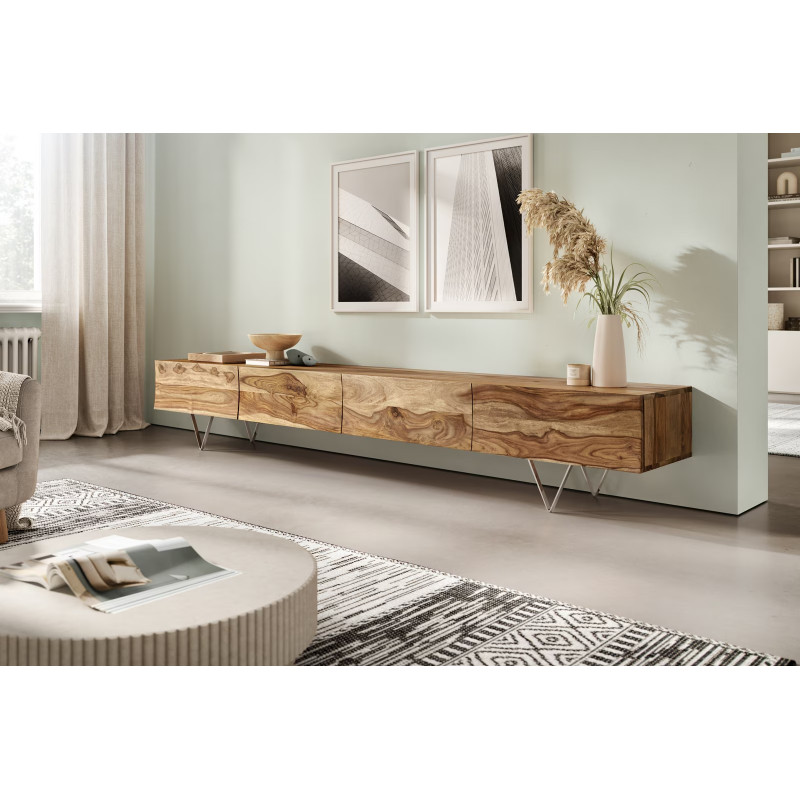 LINESSE prémium rózsafa TV-szekrény - 220cm
