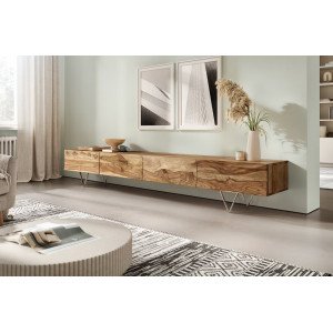 LINESSE prémium rózsafa TV-szekrény - 220cm bútor