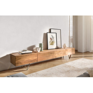 LINESSE prémium akác TV-szekrény - 220cm bútor
