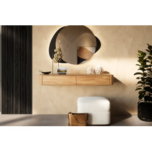 NIAGARA prémium akác fali konzolasztal bútor