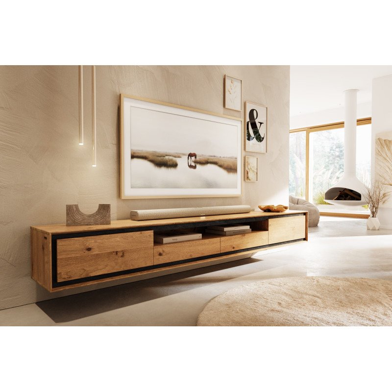 STONEGRACE prémium tölgy fali TV-szekrény - 240cm