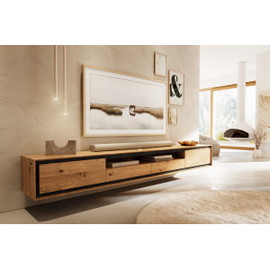 STONEGRACE prémium tölgy fali TV-szekrény - 240cm bútor