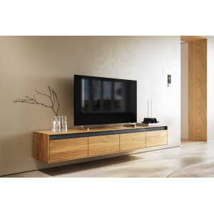 STONEBERM prémium tölgy fali TV-szekrény - 200cm bútor