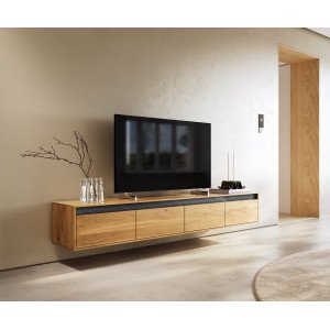 STONEBERM prémium tölgy fali TV-szekrény - 240cm