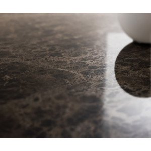HOGAN prémium kerámia dohányzóasztal - barna - 88cm
