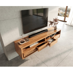 OLIVA prémium akác fali TV-szekrény - 190cm