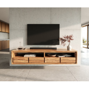 OLIVA prémium akác fali TV-szekrény - 190cm