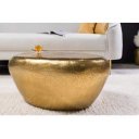 STONE modern fém dohányzóasztal - arany - 75cm