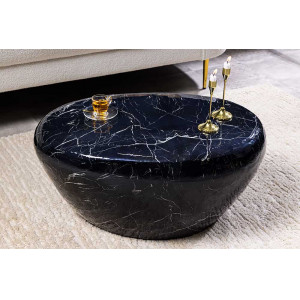 STONE MARBLE modern fém dohányzóasztal - 75cm