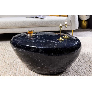 STONE MARBLE modern fém dohányzóasztal - 75cm Fém