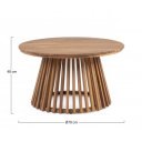 RODANO prémium akác dohányzóasztal