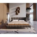 CAPULET prémium  ágykeret -180cm - szürke/taupe