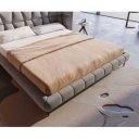 CAPULET prémium  ágykeret -180cm - szürke/taupe