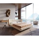 CAPULET prémium bouclé ágykeret -180cm - szürke/krém