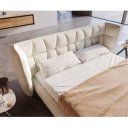 CAPULET prémium bouclé ágykeret -180cm - szürke/krém