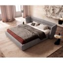 SIMENA prémium  ágykeret -180cm - szürke/taupe