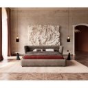 SIMENA prémium  ágykeret -180cm - szürke/taupe