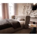 SIMENA prémium  ágykeret -180cm - szürke/taupe