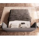 SIMENA prémium bouclé ágykeret -180cm - szürke