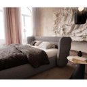 SIMENA prémium bouclé ágykeret -180cm - szürke