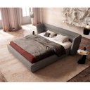 SIMENA prémium bouclé ágykeret -180cm - szürke