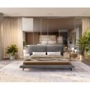 LUCIANO prémium  ágykeret -180cm - szürke/taupe