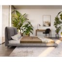 LUCIANO prémium  ágykeret -180cm - szürke/taupe