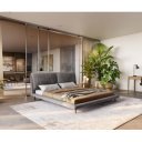 LUCIANO prémium  ágykeret -180cm - szürke/taupe