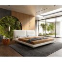 LUCIANO prémium bouclé ágykeret -180cm - krém