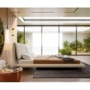 LUCIANO prémium bouclé ágykeret -180cm - krém