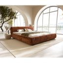 SHONA prémium bouclé ágykeret -180cm - szürke/krém/barna