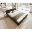 SHONA prémium bouclé ágykeret -180cm - szürke/krém/barna