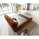 SHONA prémium bouclé ágykeret -180cm - szürke/krém/barna