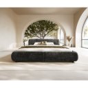 SHONA prémium bouclé ágykeret -180cm - szürke/krém/barna