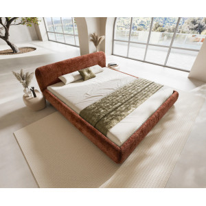 SHONA prémium bouclé ágykeret -180cm - szürke/krém/barna