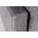 MANHATTAN design bársony kanapé - szürke