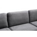 MANHATTAN design bársony kanapé - szürke