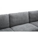 MANHATTAN design kanapé - szürke zsenília