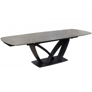 PAPILLON exkluzív bővíthető kerámia étkezőasztal - grafit - 180-220-260cm