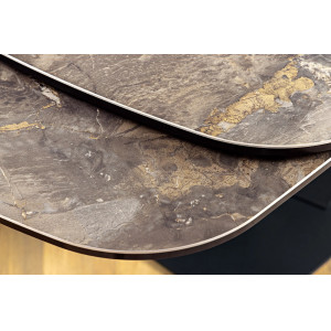 PAPILLON exkluzív bővíthető kerámia étkezőasztal - taupe - 180-220-260cm