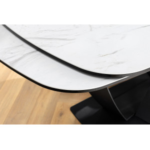 PAPILLON exkluzív bővíthető kerámia étkezőasztal - fehér - 180-220-260cm