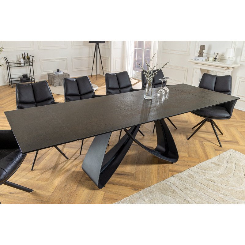 INFINITY design kerámia bővíthető étkezőasztal - 180-220-260cm - rozsda