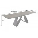 INFINITY design kerámia bővíthető étkezőasztal - 180-220-260cm - rozsda