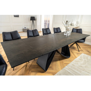 INFINITY design kerámia bővíthető étkezőasztal - 180-220-260cm - rozsda