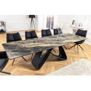 INFINITY design kerámia bővíthető étkezőasztal - 180-220-260cm - taupe Bővíthető étkezőasztal